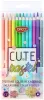 Színesceruza készlet Daco "Cute" 12 pasztell szín|pasztell, hatszögletű test, CC412P