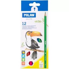  Színesceruza készlet Milan 211 12 szín|hatszögletű, 80012