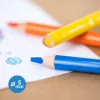 Színesceruza készlet vastag, háromszög test Milan 261 12 szín|maxi háromszögletű, 261, 0722612