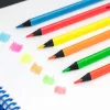 Színesceruza készlet fekete fa, háromszög test Milan 6 fluo szín|fekete fa, fluo színek 0752306