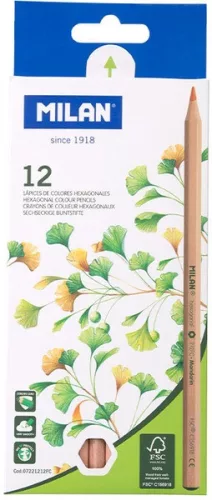 Színesceruza készlet Milan 262 12 szín|262FSC, hatszög, 07221212FSC
