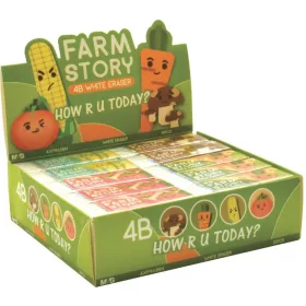   Radír M&G "Farm Story" vegyes minta|30 db/doboz, 4B, AXP963BN