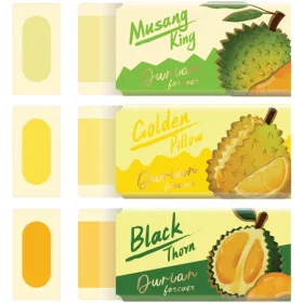   Radír, illatos M&G "Durian" vegyes színek|illatos, 36 db/doboz, AXP963NB