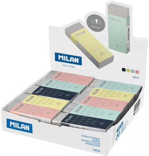 Radír Milan 320 "Silver" szürke|20 db/doboz, CPM320SL