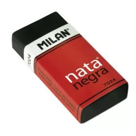   Radír Milan 7024 "Nata" Negra|extra puhaságú, fekete, 24 db/doboz