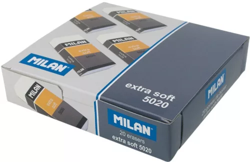 Radír Milan 5020 "Extra Soft|morzsalék mentes, 20 db/doboz, CPM 5020