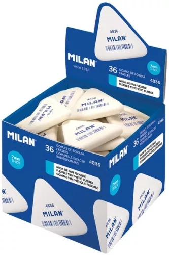 Radír Milan 4836|háromszögletű, 36 db/doboz, CMM4836B