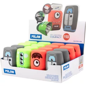   Hegyező 2 lyukú, tartályos, radírral Milan "Compact" Aliens|Aliens, tartályos, radírral