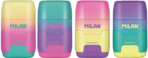 Hegyező 2 lyukú, tartályos, radírral Milan "Compact" Sunset|Sunset, 4721116