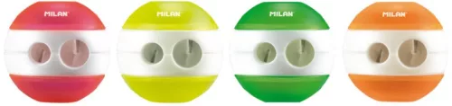 Hegyező 2 lyukú, tartályos Milan "Sphere" Fluo|tartályos, 24 db/display, 20156212