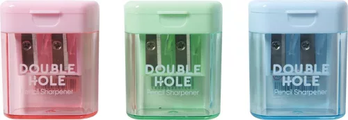 Hegyező 2 lyukú, tartályos M&G "Double Hole" vegyes színek|Double Pastel, tartályos, APS912F9