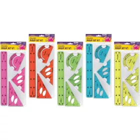   Vonalzókészlet 4 db-os Octopus "Flexi" vegyes színek|UNL0375 (30cm+60/140+45/100+180/100)