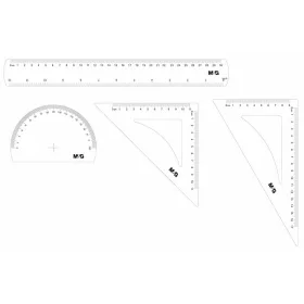 Vonalzókészlet 4 db-os M&G|30cm+60/170+45/110+180/110)