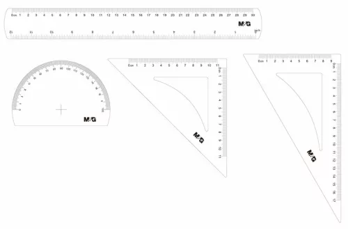 Vonalzókészlet 4 db-os M&G|30cm+60/170+45/110+180/110)