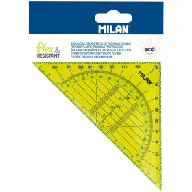   Vonalzó 45° 14 cm geometrikus Milan "Flex" Acid sárga|Geo háromszög, sárga, Acid, 354G816