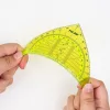 Vonalzó 45° 14 cm geometrikus Milan "Flex" Acid sárga|Geo háromszög, sárga, Acid, 354G816