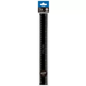   Vonalzó 30 cm Milan "Flex" Shadow fekete|Fekete, 353801DWZ