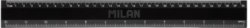 Vonalzó 30 cm Milan "Flex" Shadow fekete|Fekete, 353801DWZ