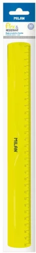 Vonalzó 30 cm Milan "Flex" Acid sárga|sárga, 353801Y