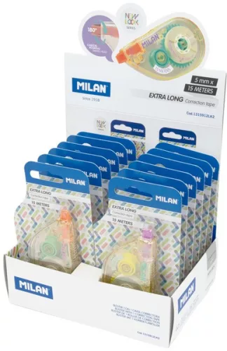 Hibajavító roller 5 mm x 15 m Milan "New Look|New Look, 5 mm x 15 m, 12 bl/dob,