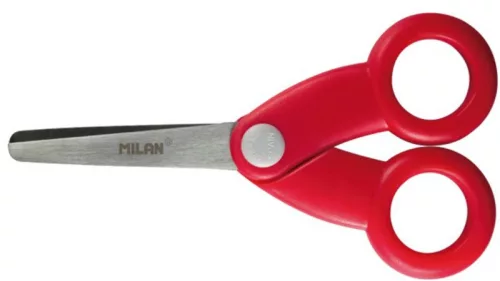 Olló, iskolai 12,3 cm Milan|bliszteres, BWM10256
