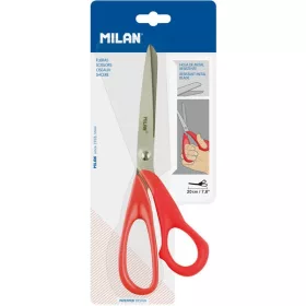 Olló, irodai 20 cm Milan BWM10151 piros|20cm BWM10151
