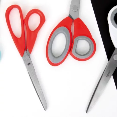 Olló, irodai 20 cm Milan BWM10151 piros|20cm BWM10151