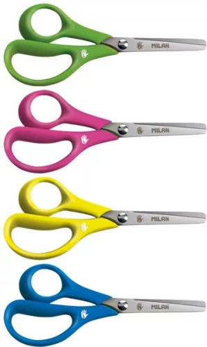 Olló, iskolai 6 cm balkezes Milan|20 db/display, 1439620