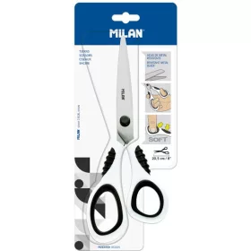 Olló, irodai 20,5 cm Milan BWM10150 fehér|20,5cm, BWM10150