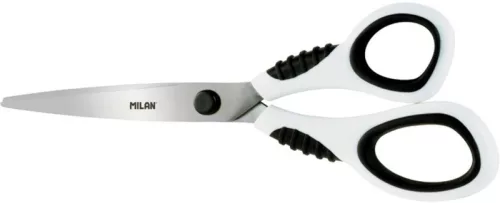 Olló, irodai 20,5 cm Milan BWM10150 fehér|20,5cm, BWM10150