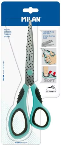 Olló, irodai 20,5 cm Milan "Dots & Buttons|Dots&Buttons minta, 20,5cm, BWM10150DB