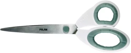 Olló, irodai 22 cm Milan BWM10265 fehér|22cm, fehér, BWM10265