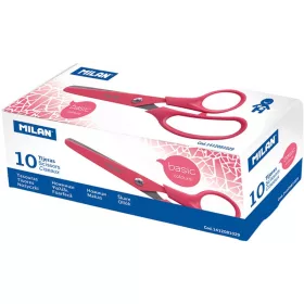   Olló, iskolai 13,4 cm Milan "Basic" piros|piros, 13,4 cm-es, 1412081029