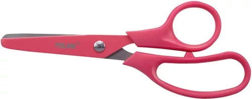 Olló, iskolai 13,4 cm Milan "Basic" piros|piros, 13,4 cm-es, 1412081029