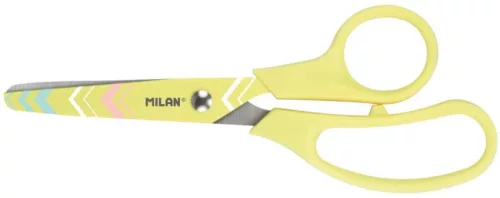 Olló, iskolai 13,3 cm Milan "Basic" Pastel sárga|Pastel, sárga, 13,3 cm, BWM10426VN