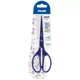   Olló, iskolai 17 cm hegyes Milan "Acid" kék|kék, 17 cm, BWM10425B