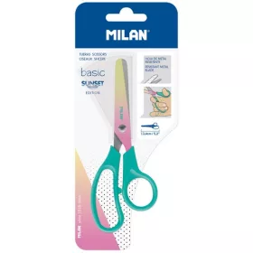   Olló, általános 13,4 cm Milan "Basic" Sunset türkiz|türkiz,BWM10444T