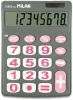 Számológép asztali 8 számjegy Milan 151708 szürke|8 digit, szürke-fehér-rózsa, 151708GBL
