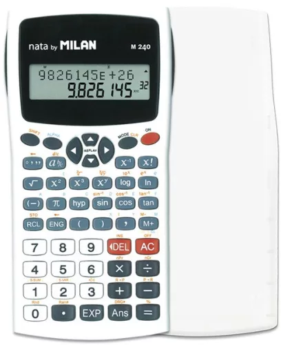 Számológép tudományos Milan 159110 fehér|tudományos, 240 funkciós, fehér