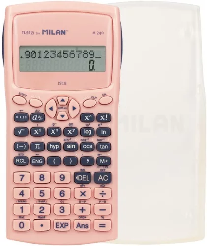 Számológép tudományos Milan M240 "1918 Series" rózsaszín|Tudományos, Rózsa, 240 funkciós