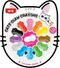 Zsírkréta, mancs forma M&G "Cat's Claw" 12 szín|mini, mancs forma, ajándék radír