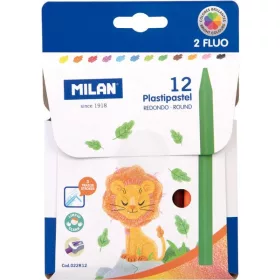Zsírkréta Milan 12 szín|plasztikus, 022R12