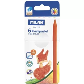 Zsírkréta, háromszögletű Milan 6 szín|háromszög