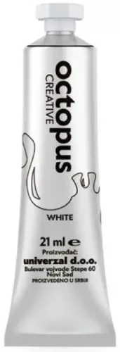 Tempera 21 ml Octopus fehér|21 ml, Fehér, UNL-0590