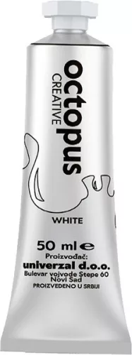 Tempera 50 ml Octopus fehér|50 ml, Fehér, UNL-0591