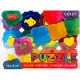 Tempera készlet 15 ml Daco "Puzzle" 12 szín|12x15 ml, habbélyegzővel, CU121