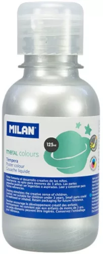 Tempera 125 ml Milan ezüst|3491