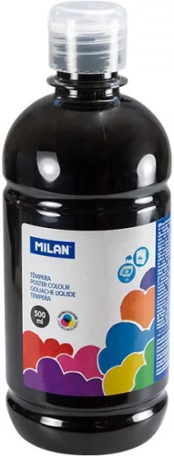 Tempera 500 ml Milan fekete|3680