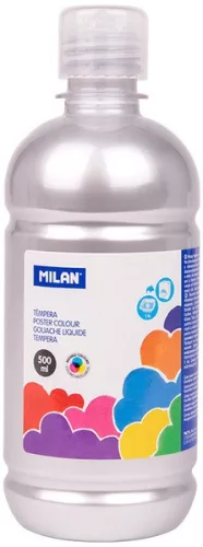 Tempera 500 ml Milan ezüst|3691