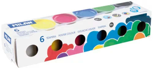 Tempera készlet 25 ml Milan 6 szín|6x25 ml, 0329906
